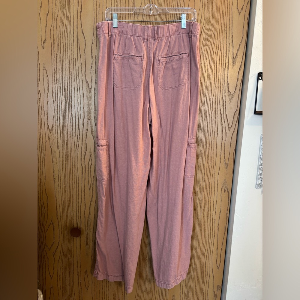 Maurices Wide Leg Linen Drawstring Cargo Pants - Picture 5 of 10